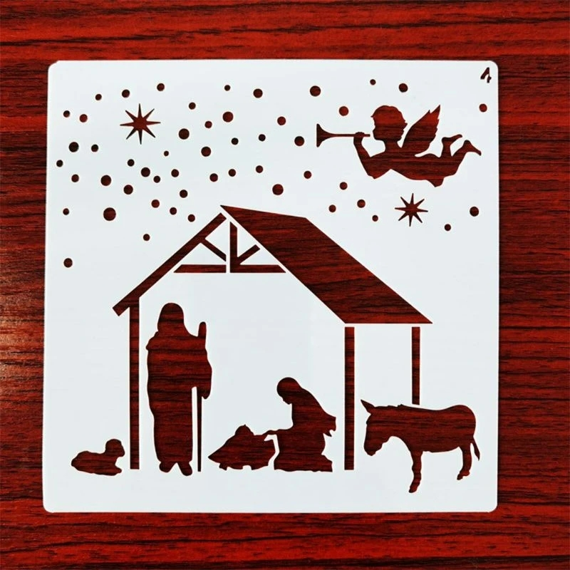 12 pcs Christmas Stencils