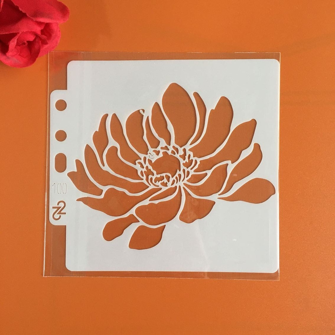 Flowers Stencils 2 - 9 pcs / 14 x 13cm