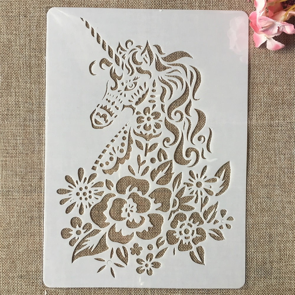 6pcs/A4 Animals Stencils