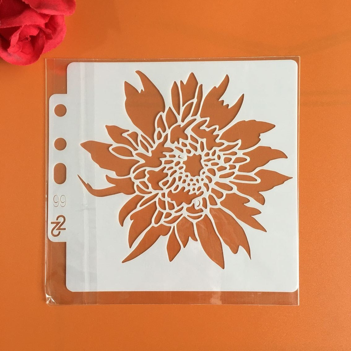 Flowers Stencils 2 - 9 pcs / 14 x 13cm