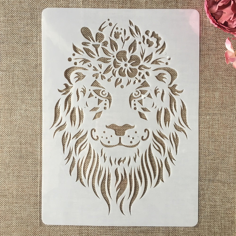 9pcs/set a4 - wild animal stencils