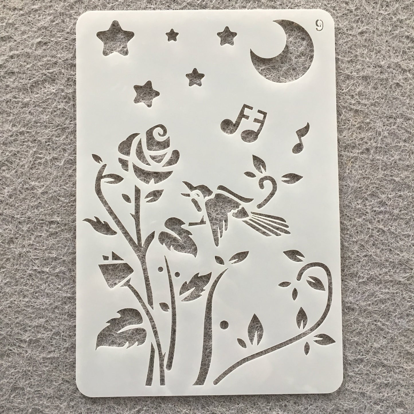 12pcs/set 20x20cm stencils flowers and panda