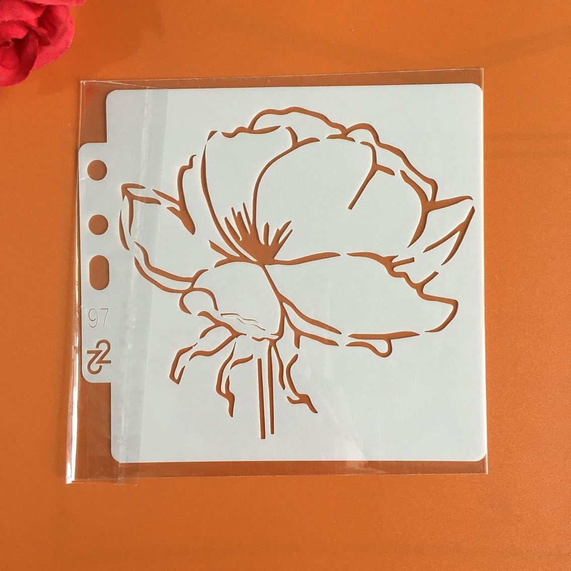 Flowers Stencils 2 - 9 pcs / 14 x 13cm