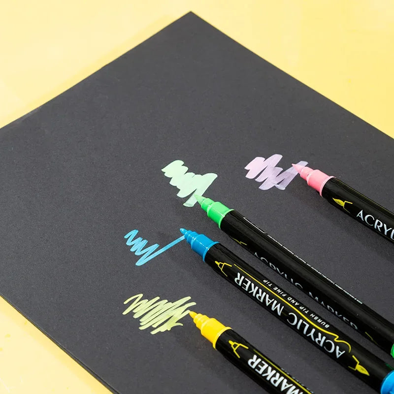 Uniart Pastel Pens  - double tip